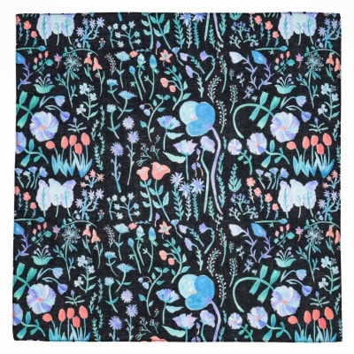 【ezu】handkerchief /no.004◆コットン100%◆大判◆おしゃれ◆手描き