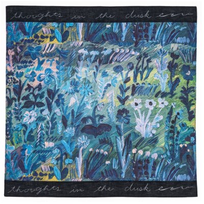 【ezu】handkerchief /no.001◆コットン100%◆大判◆おしゃれ◆手描き