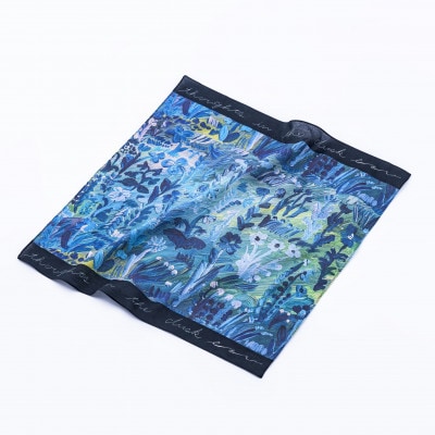 【ezu】handkerchief /no.001◆コットン100%◆大判◆おしゃれ◆手描き