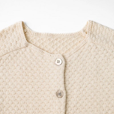 【ezu】cotton cardigan /コットン100%◆コットンカーディガン