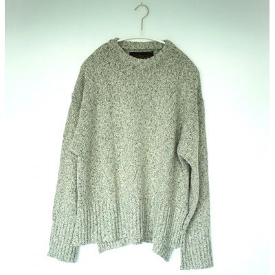 【ezu】color field sweater sougen /天然繊維◆草原◆Lサイズ
