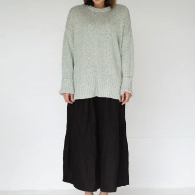 【ezu】color field sweater unabara /天然繊維◆海原◆Mサイズ