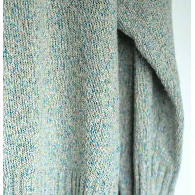 【ezu】color field sweater unabara /天然繊維◆海原◆Lサイズ