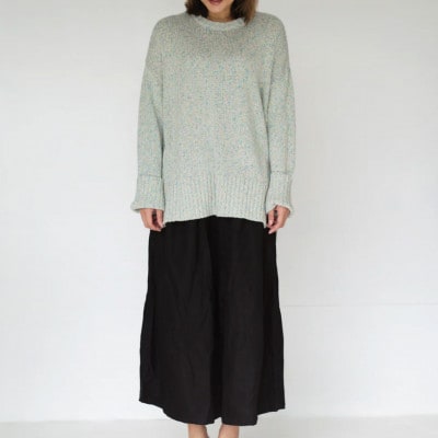 【ezu】color field sweater unabara /天然繊維◆海原◆Lサイズ