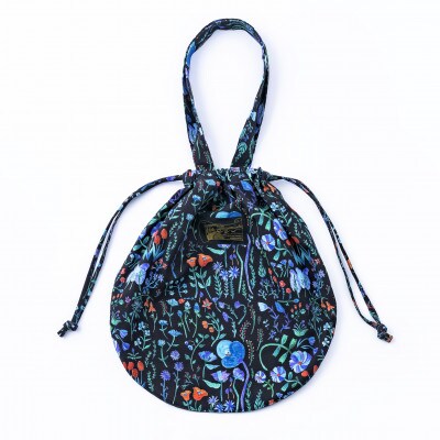 【ezu】eternal feeling circle bag 青い花