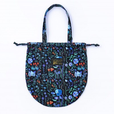 【ezu】eternal feeling circle bag 青い花