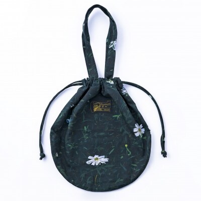 【ezu】re-meeting circle bag 白い花