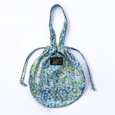 【ezu】white flowers circle bag 白い花