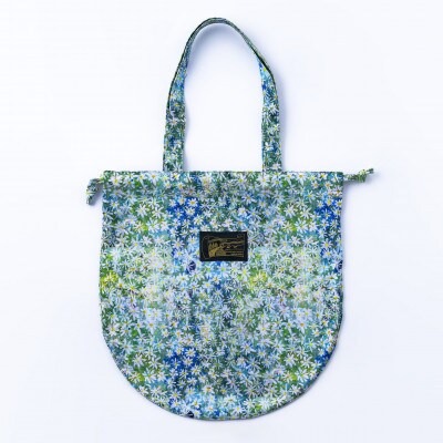 【ezu】white flowers circle bag 白い花