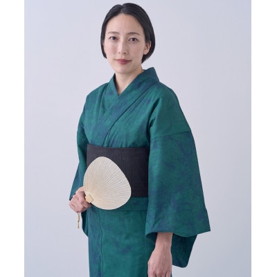 【創業1919年の染屋が作る】夏に映える手染めの魅力・桐染の籠染浴衣(深緑×ネイビー籠染)