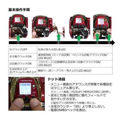 【釣具のダイワ】の電動リール シーボーグ 500MJ-AT(右ハンドル)