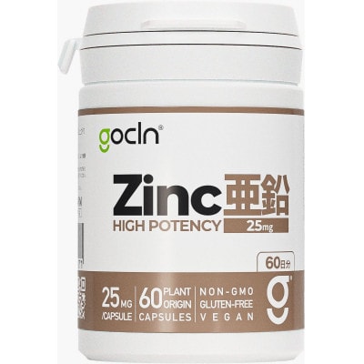 GoCLN 亜鉛サプリ 自然由来原料100% 25mg 60カプセル(60日分)