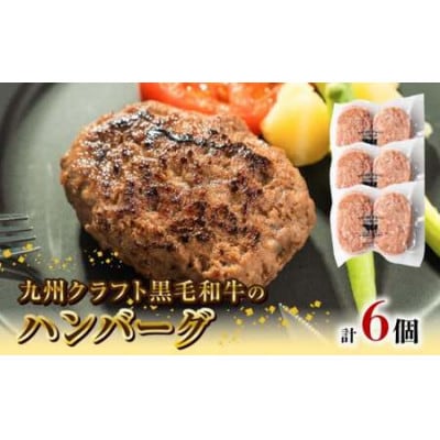 九州クラフト黒毛和牛のハンバーグ(100g×2個)×3パック