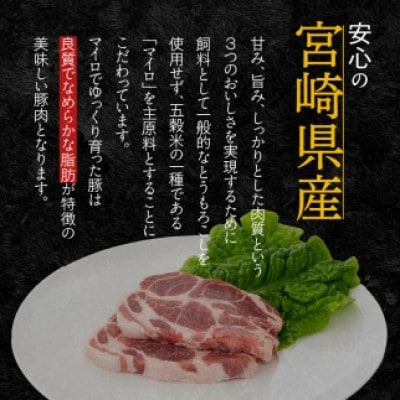 宮崎県産熟成豚厚切り肩ロースステーキ 約125g×4枚