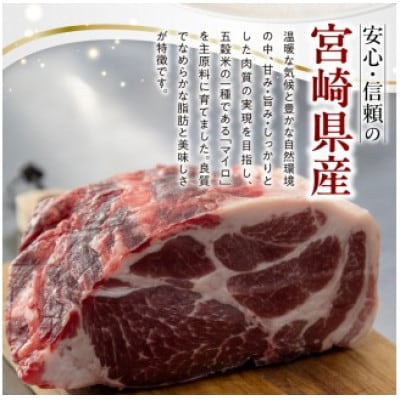宮崎県産熟成豚バラスライスセット 約200g×2