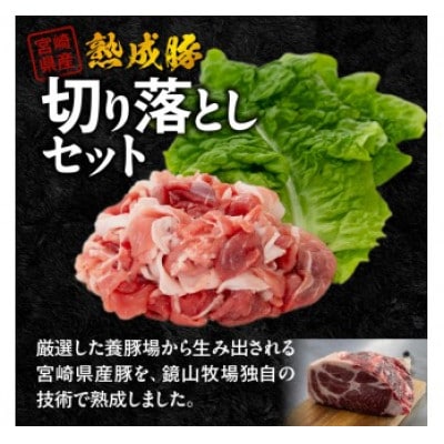 宮崎県産熟成豚切り落としセット 約200g×5