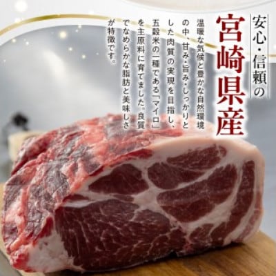 宮崎県産熟成豚切り落としセット 約200g×5
