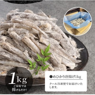 【訳あり】唐揚げ用めひかり 1kg 大きさ不揃い 簡単揚げるだけ 魚嫌い克服!