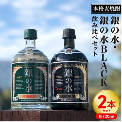 【飲み比べ】銀の水・銀の水BLACK 720ml×2本セット