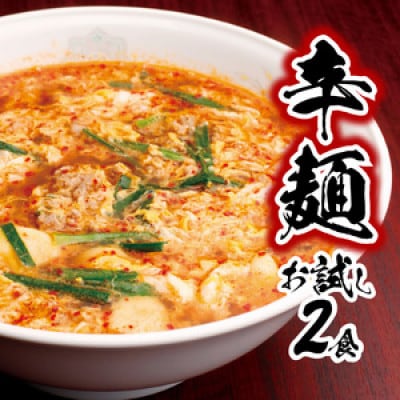 辛麺お試しセット(辛麺×2食) 【N040-YA0467】