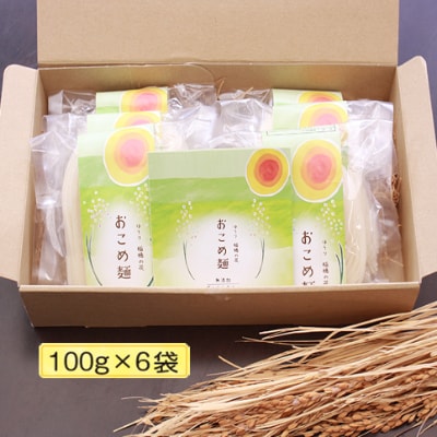 【グルテンフリー】無添加おこめ麺　100g×6袋
