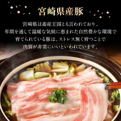 宮崎県産豚バラしゃぶ500g×3 計1.5kg(延岡市)