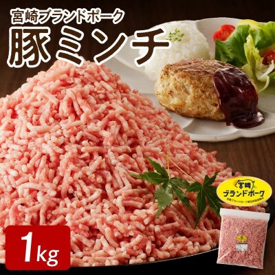 宮崎ブランドポーク 豚ミンチ 約1kg(延岡市)