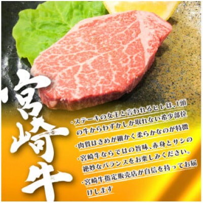 宮崎牛ヒレステーキ800g(A4等級以上)(延岡市)