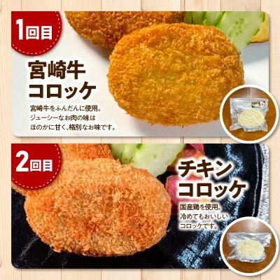 【毎月定期便】便利な個包装シリーズ(コロッケ・メンチカツ・ハンバーグ)全6回