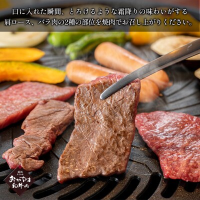 おかやま 和牛肉 A4等級以上 焼肉 用 約450g(肩 ロース、バラ)[No.5735-1774]