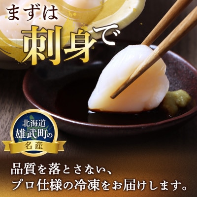 北海道雄武町産　ほたて貝柱(冷凍)5S 500g【12441】