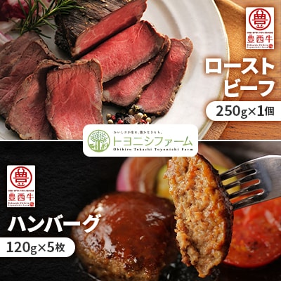豊西牛 ローストビーフ & ハンバーグ ギフト 贈答用 ソース付