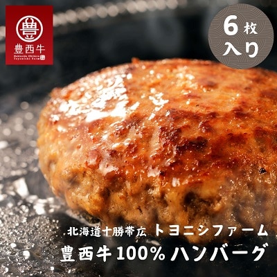 豊西牛100%ハンバーグ 6枚セット