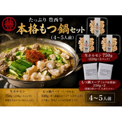 豊西牛本格もつ鍋セット(4～5人前)