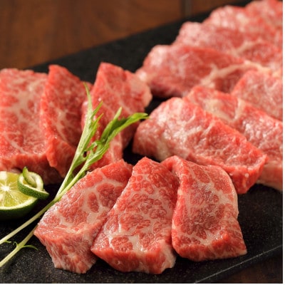 帯広牛と豊西牛の4種焼肉セット