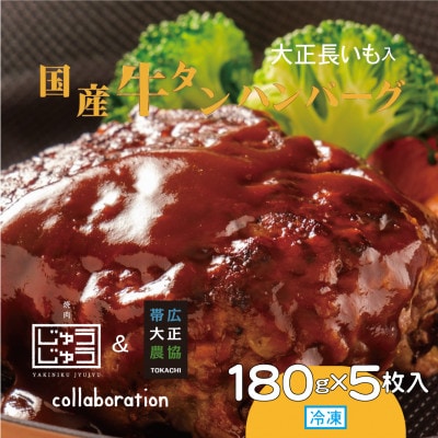 国産牛タンハンバーグ(大正長いも入)180g×5枚入