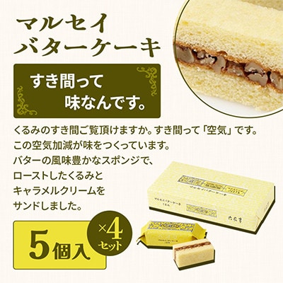 六花亭六花セレクションC 4セット(1セット:マルセイバターサンド20個+マルセイバターケーキ5個)