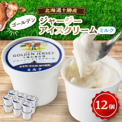 ゴールデンジャージーアイスクリーム(ミルク)12個入り