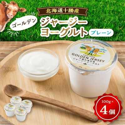 ゴールデンジャージーヨーグルト プレーン 100g×4個入り | 北海道帯広 