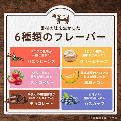 十勝白い牧場 アイスクリーム 6種23個(バニラ ストロベリー チョコ チーズ メロン ハスカップ)