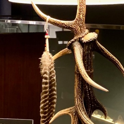 DEER HORN SMITH'S 鹿角製 テーブルランプ】圧倒的な存在感です
