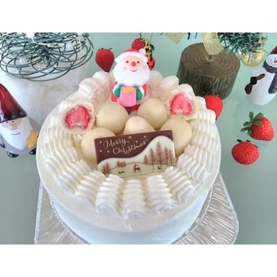 クリスマスケーキ 生クリーム15cm　十勝産原料【12月19日より順次発送】