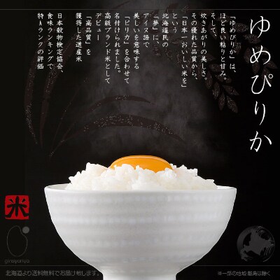 2023年2月発送開始『定期便』北海道産 ゆめぴりか 精米10kg (5kg×2袋)全3回
