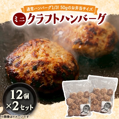 ミニクラフトハンバーグ (12個入り×2セット)