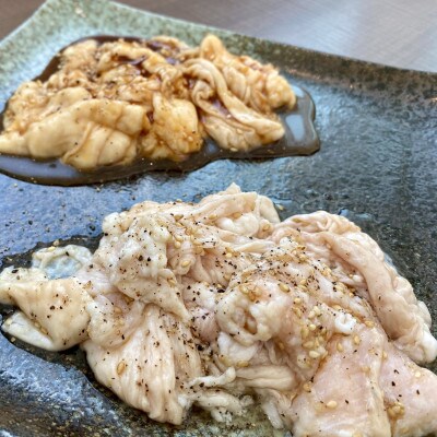 南大門の味付けラムジンギスカン・ホルモン(みそ・しお)セット　合計1kg