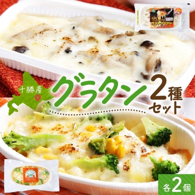 十勝 グラタン2種セット 各2個 ブロッコリー ポテト レンジであたため 北海道 帯広市