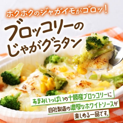 十勝 グラタン2種セット 各2個 ブロッコリー ポテト レンジであたため 北海道 帯広市