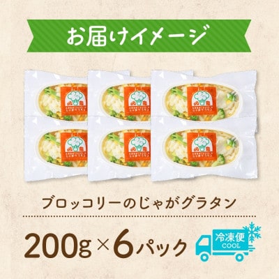 十勝 ブロッコリーのじゃがグラタン 200g 6個 レンジであたため 北海道 帯広市