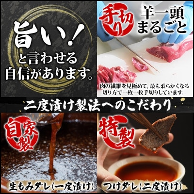 熨斗付　十勝 社長のジンギスカン　430g×6パック　こだわり手切りの羊肉 氷温熟成　北海道帯広市
