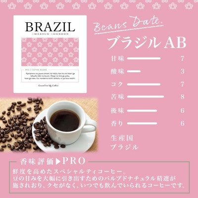 コーヒー豆 ブラジル 100g 1袋 鮮度を高めたスペシャリティコーヒー 北海道 帯広市